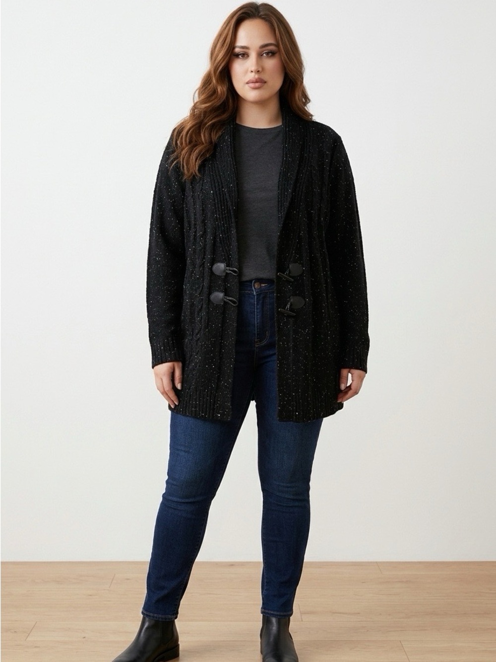 Laura Scott Black Cardigan
